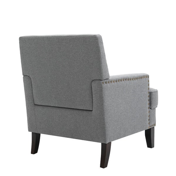 Modern Nailhead Accent Chair