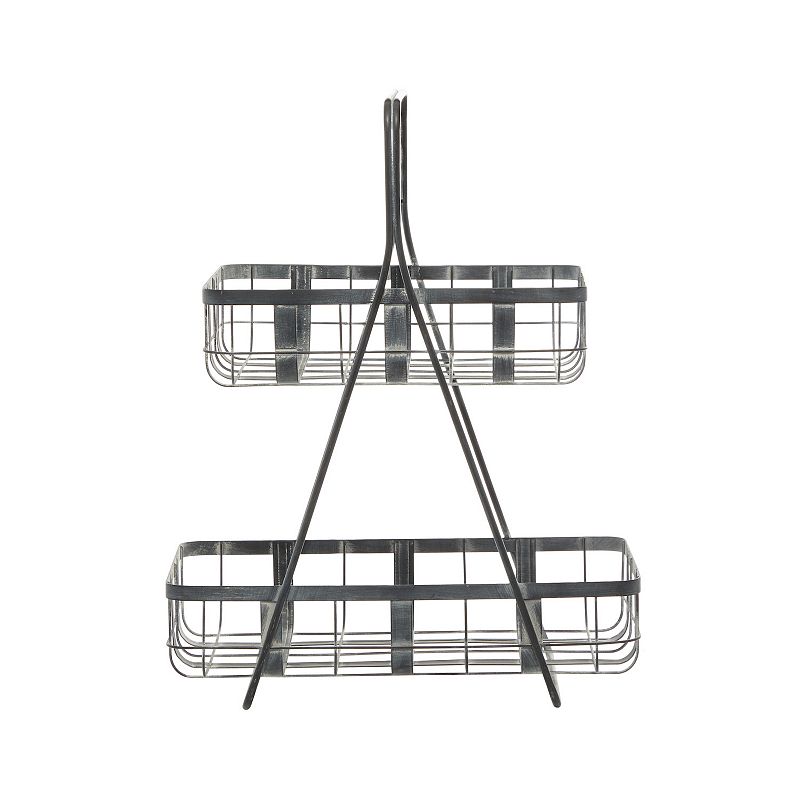 Stella and Eve Metal Storage Basket Floor Decor