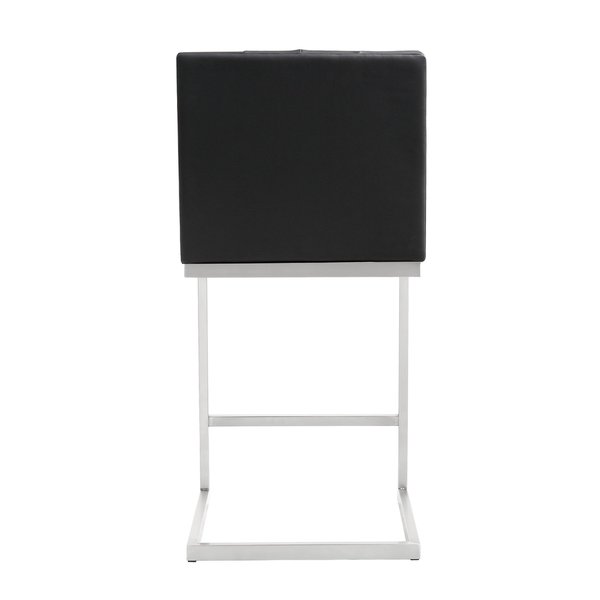 Helsinki Black Stainless Steel/Polypropylene Counter Stools (Set of 2)