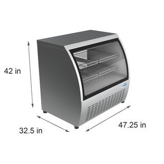 Koolmore 18 cu. ft. Commercial Refrigerator Deli Display Case in Stainless Steel DDC-47SS