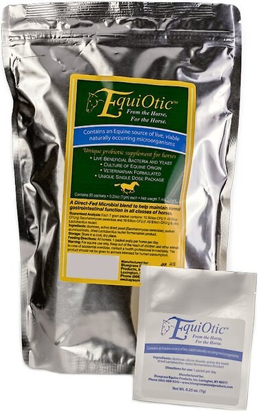 Bluegrass Animal Products Equiotic Daily Packets Probiotic Powder Horse Supplement