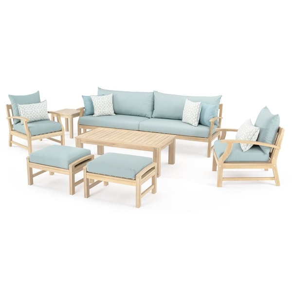 Kooper 8 Piece Sunbrella Outdoor Patio Sofa and Club Chair Set