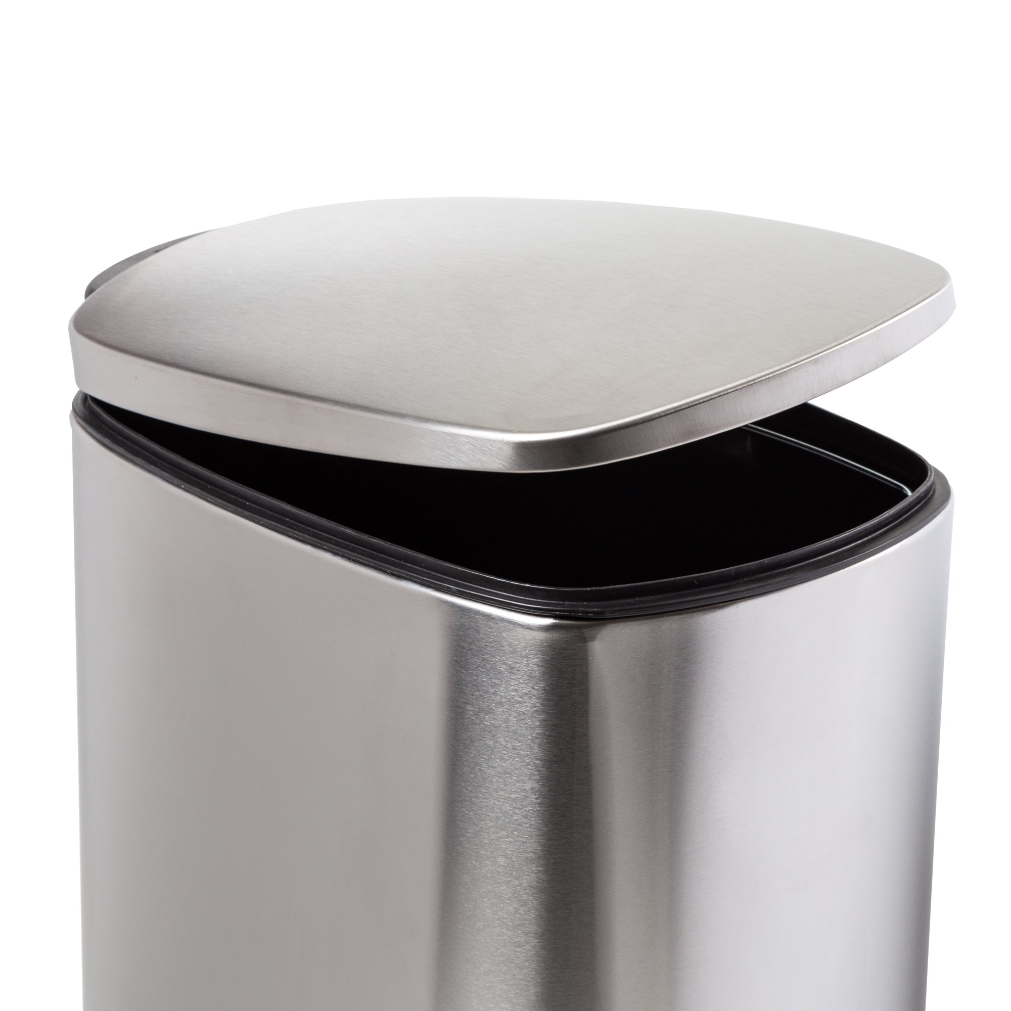 Honey-Can-Do 10.6 gal Slim Stainless Steel Step On Kitchen Trash Can (TRS-09333)