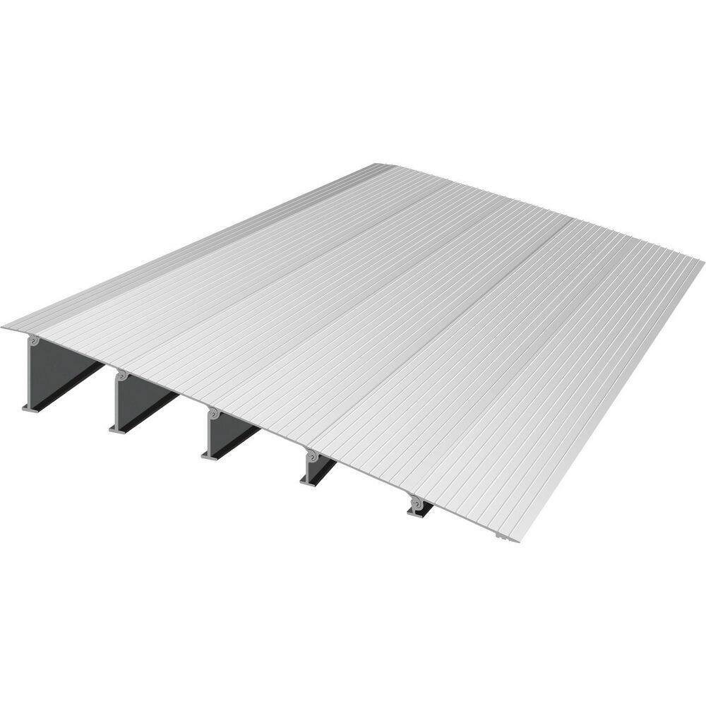 VEVOR Door Threshold Ramp 27.2 in. x 34 in. x 5 in. Door Speed Ramp for Wheelchairs 800 lbs. Load Capacity Aluminum WFSLYPDYCGLZ5PADXV0