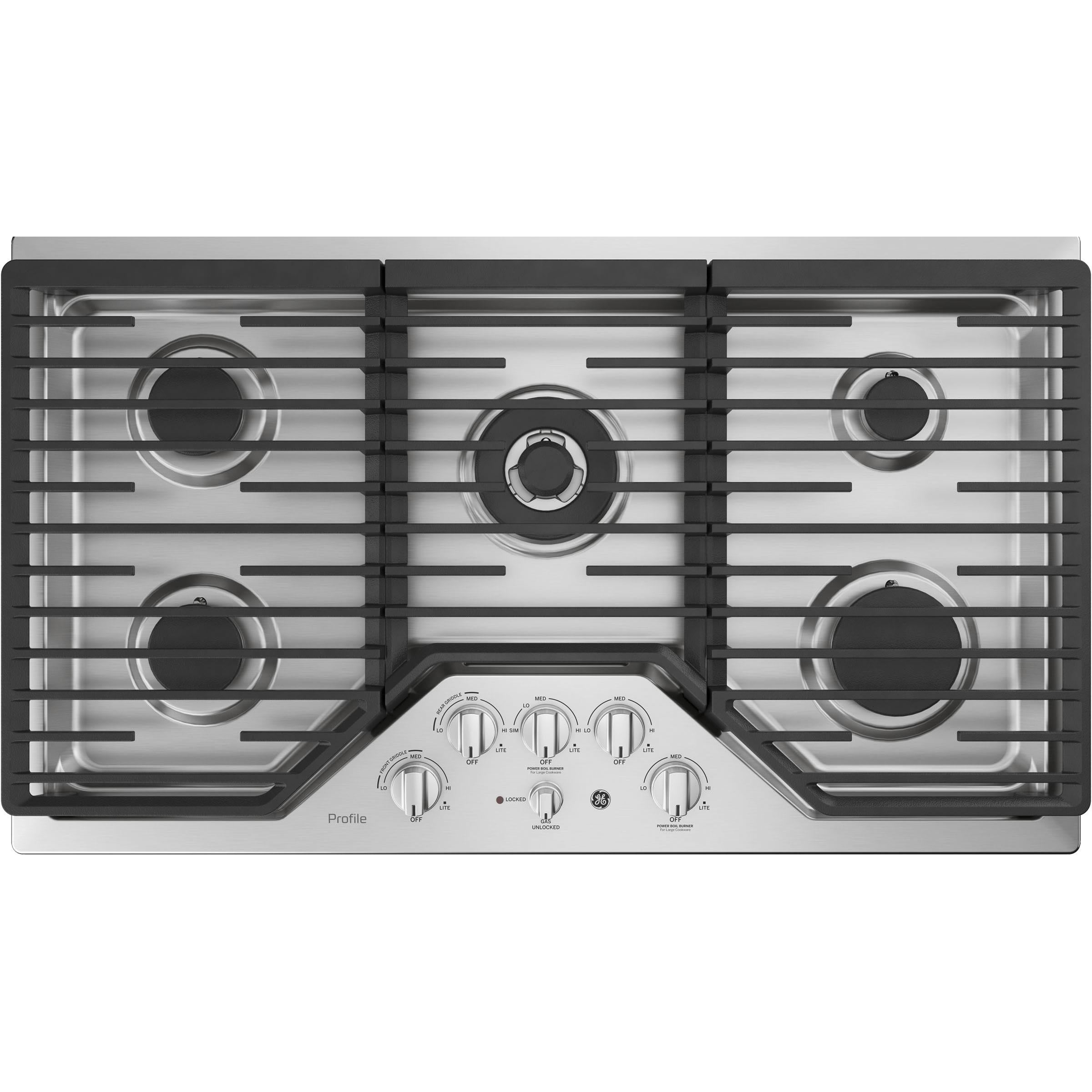 GE Profile 36-inch Built-In Gas Cooktop PGP9036SLSS