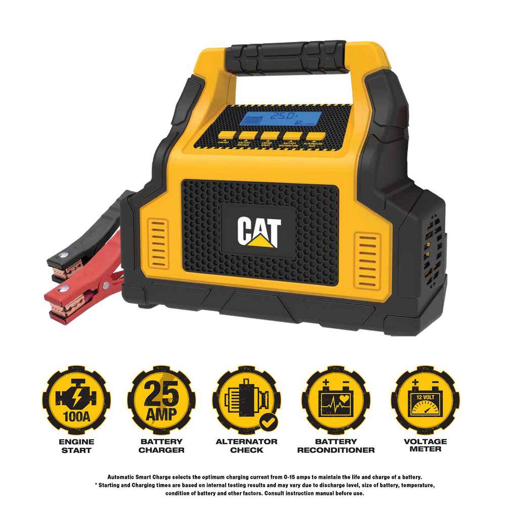 Caterpillar Professional 100 Amp Battery Charger  3 Amp Maintainer CBC100E