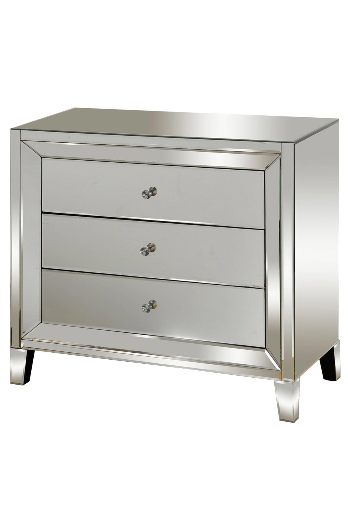 Style Craft 3 Drawer Mirrored Chest