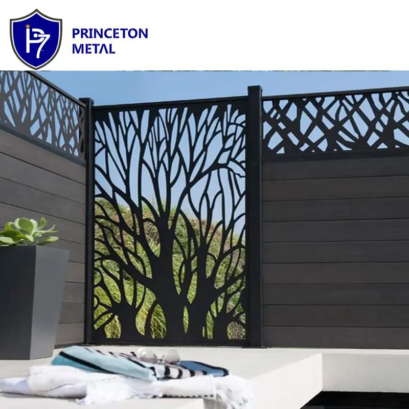 Outdoor commercial metal wall cladding building facades project decoration screen aluminum veneer laser cut fence wall panel