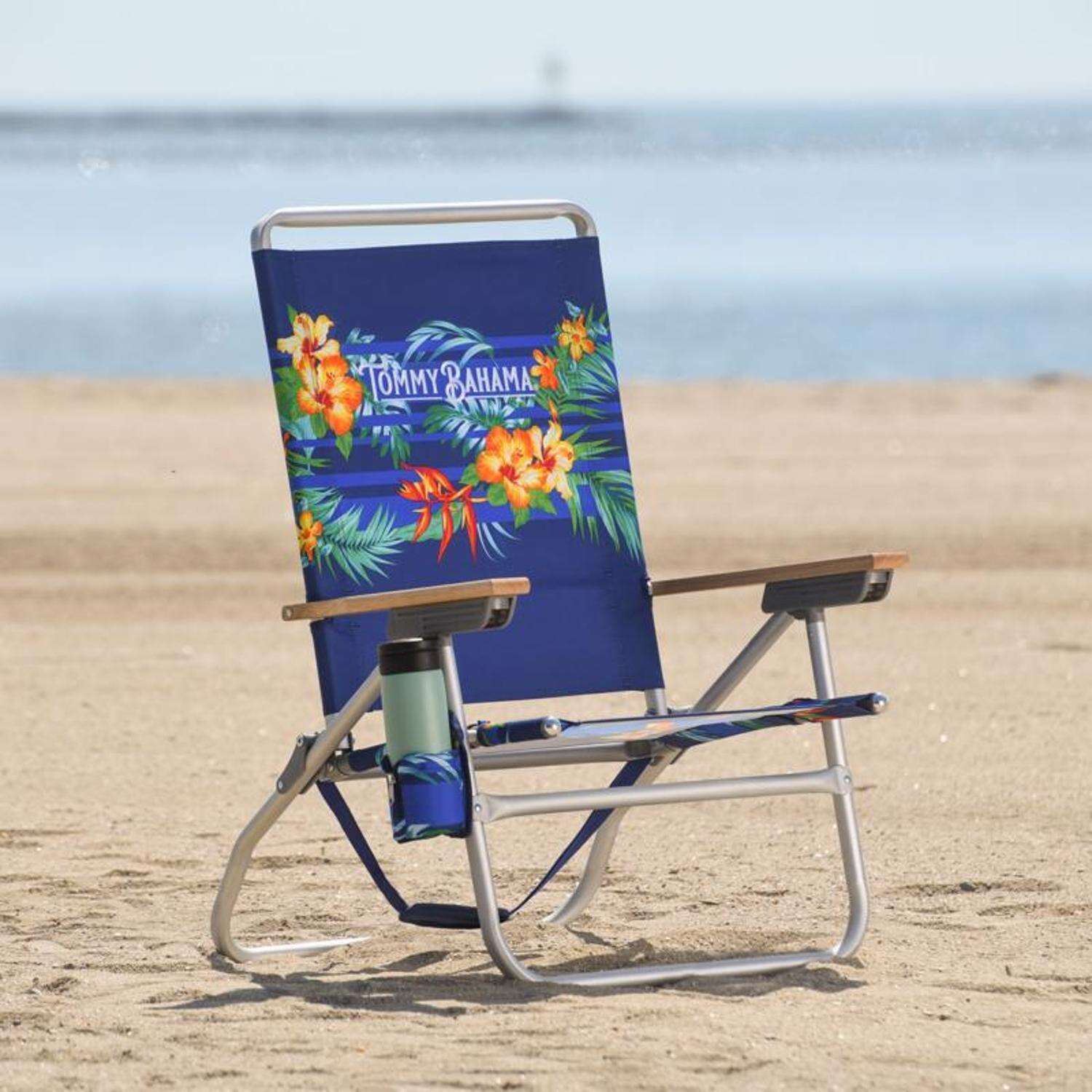 Tommy Bahama 4-Position Assorted Beach Folding Chair