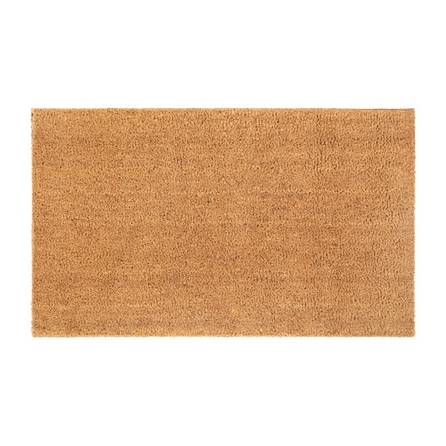 Emma And Oliver Weather Resistant Coir Doormat With Anti slip Rubber Backing For Indoor outdoor Use