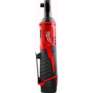 MW M12 12V Lithium-Ion Cordless 38 in. Ratchet and Screwdriver Combo Kit (2-Tool) with Battery Charger Tool Bag 2401-21R