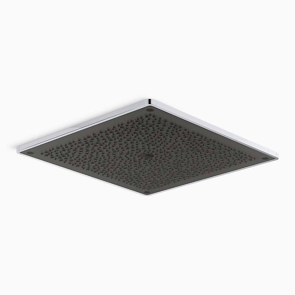 KOHLER Real Rain 1-Spray Patterns 1.75 GPM 19 in. Ceiling Mount Fixed Shower Head in Thunder Grey 31110-G-58