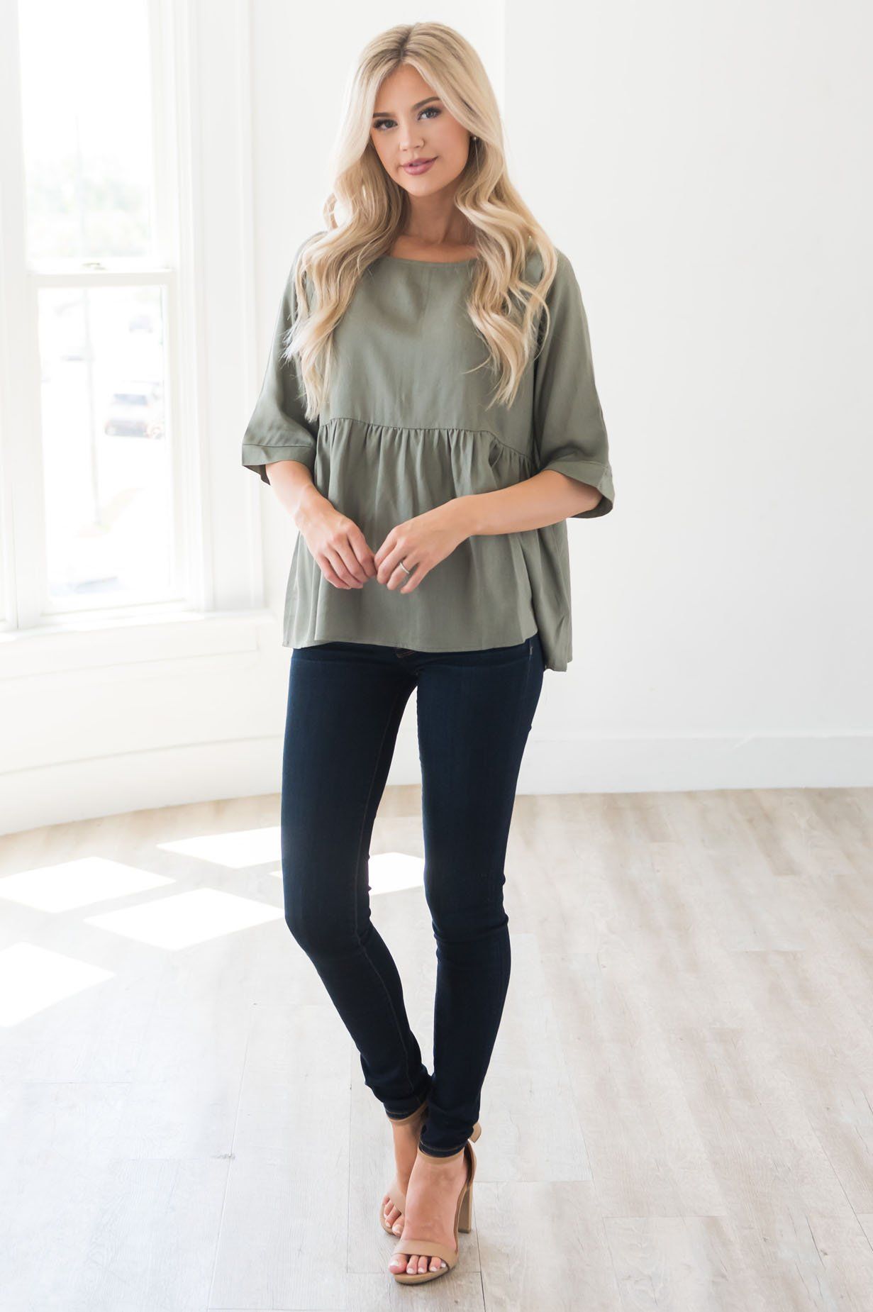 Amazing Views Modest Blouse