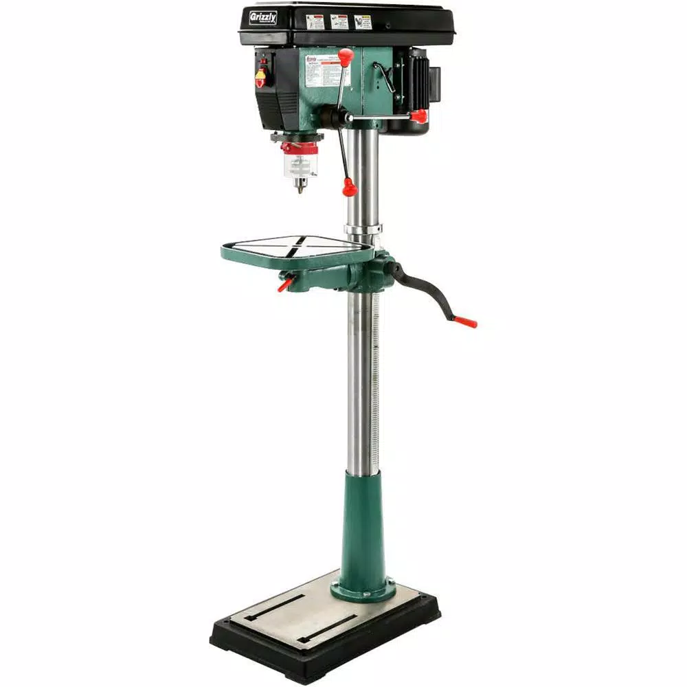 Grizzly Industrial 17 in. 12-Speed Floor Drill Press and#8211; XDC Depot