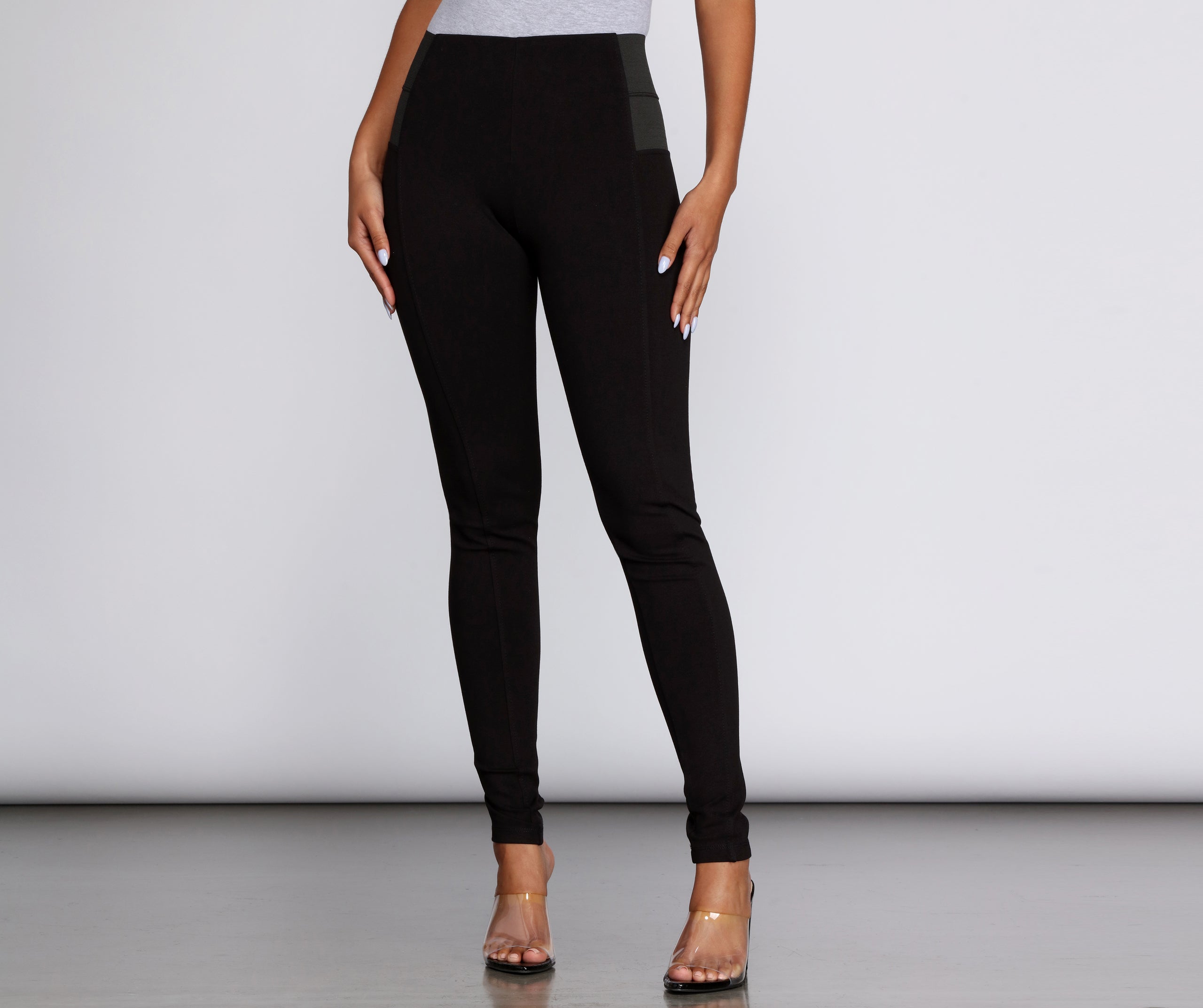 Sleek And Stylin' Ponte High-Rise Leggings