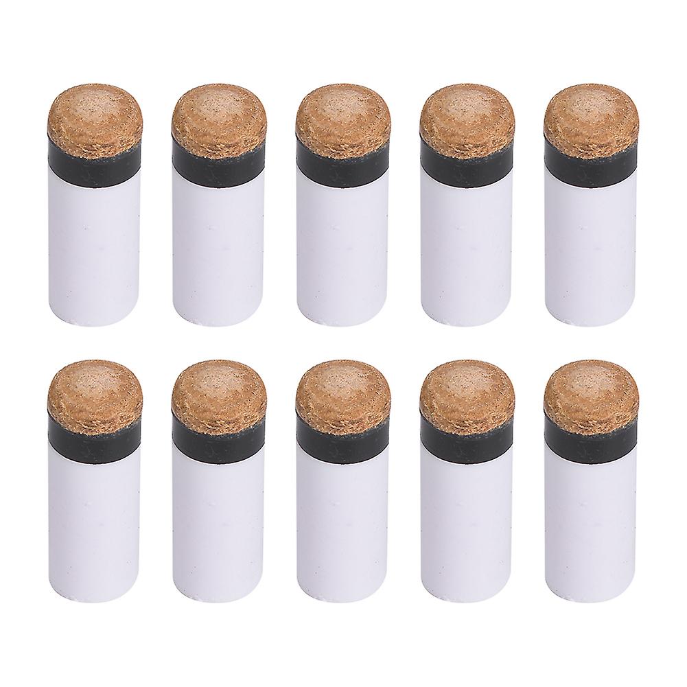 10pcs Snooker Pool Cue Pole Tip Billiards Rod Stick Replacement Parts Repair Tool Supplies Accessories12mm