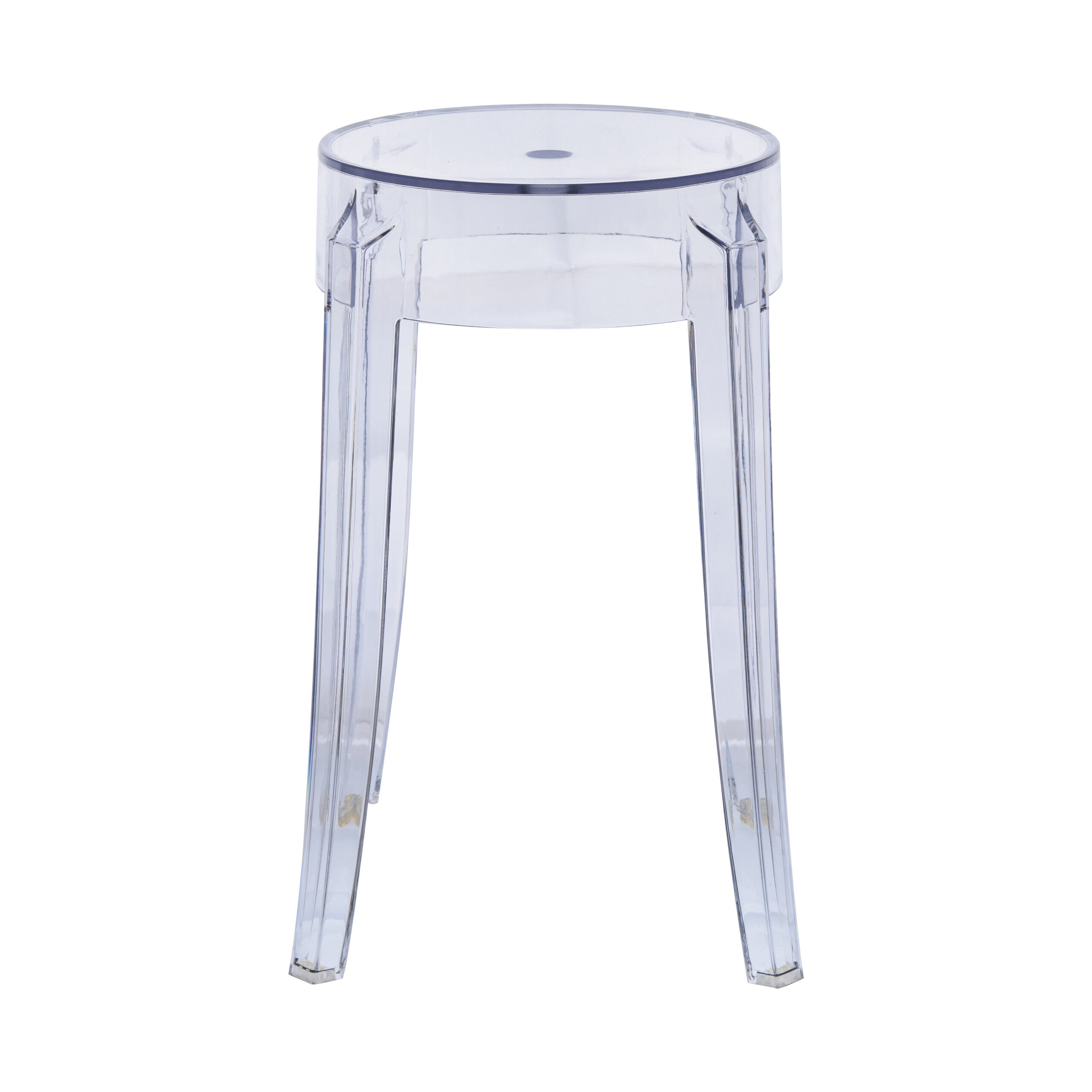 LeisureMod Averill Modern Plastic Dining Stool for Dining Room - 18.1