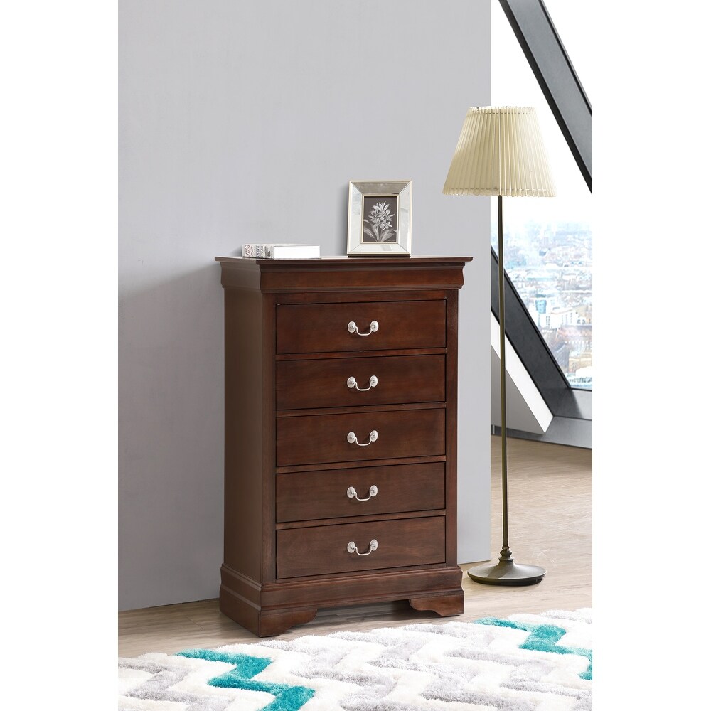 Louis Phillipe 5 drawer Bedroom Chest