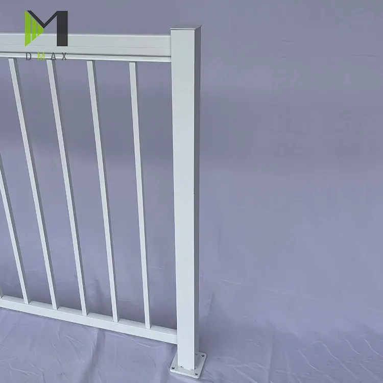 Aluminum Staircase Railing White Garden Supplies New Style Aluminium Baluster