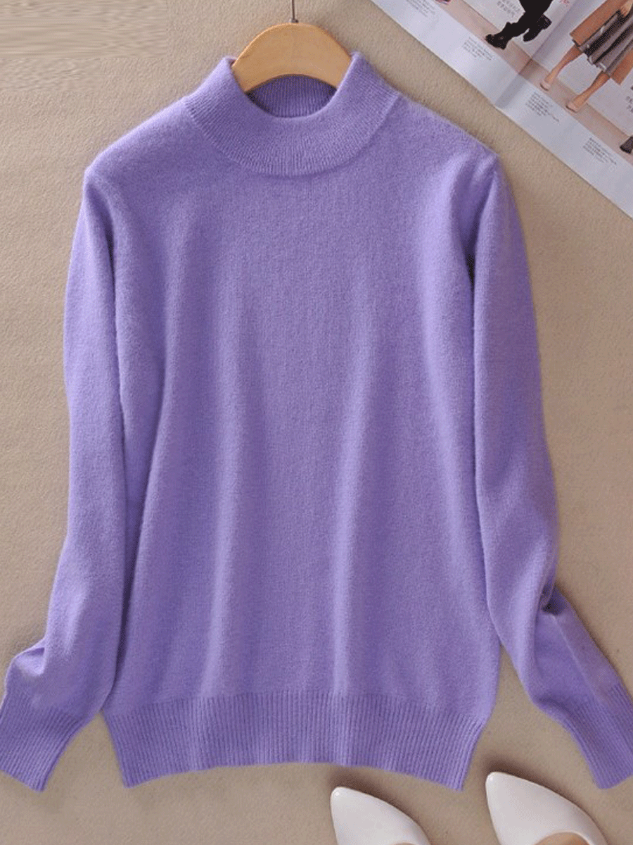 47% Off Women's Half-High Collar Sweater Pullover