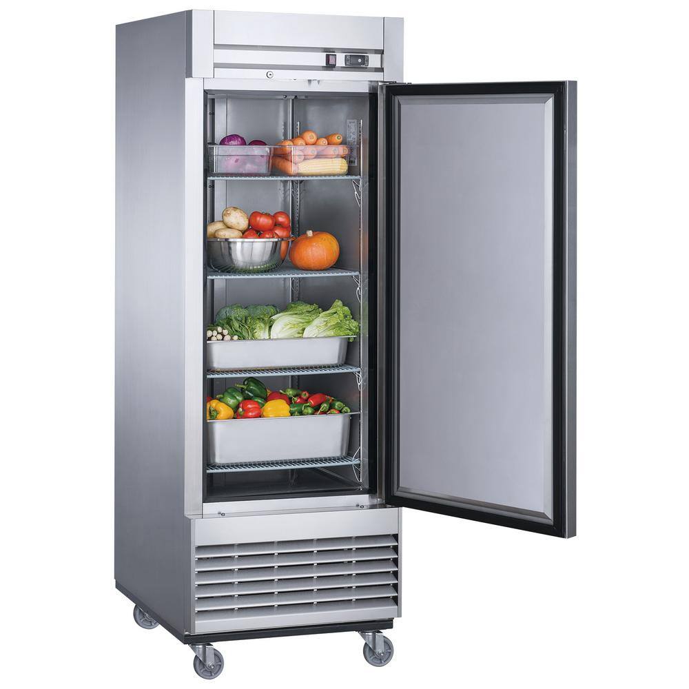 Elite Kitchen Supply 17.7 cu. ft. Commercial Upright Reach-in Refrigerator in Stainless Steel EKS-E30R