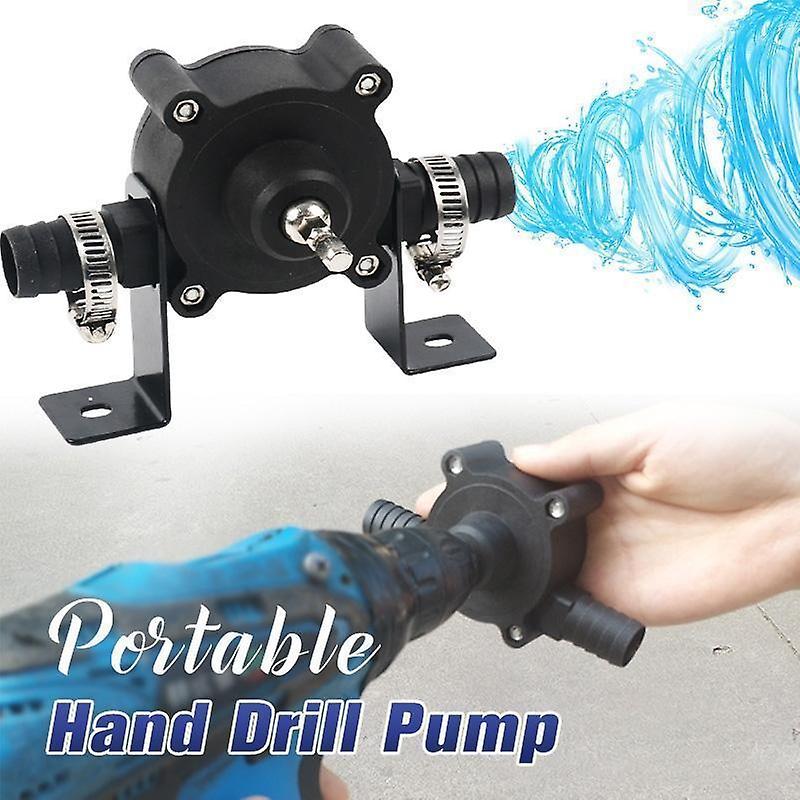 Portable Electric Drill Pump Diesel Oil Fluid Water Pump Mini Hand Self-priming Liquid Transfer Pumps Home Garden Outdoor Tool