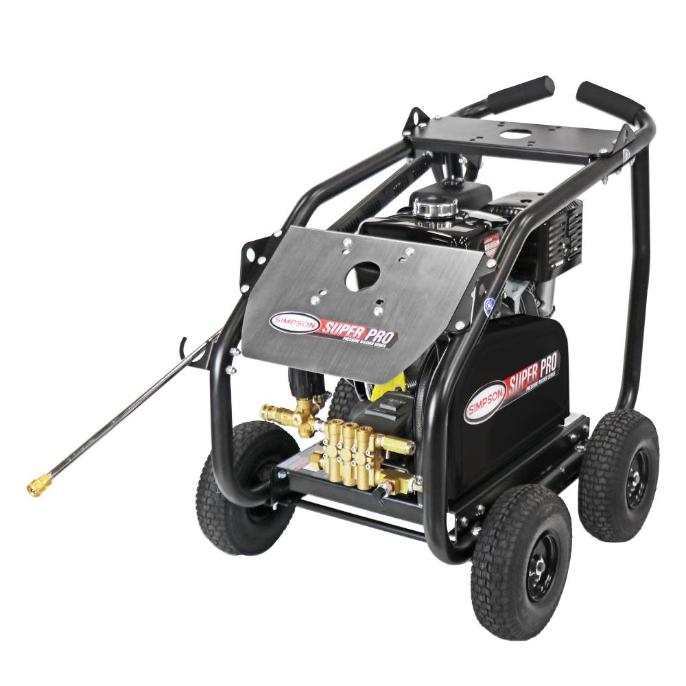 Simpson Super Pro Roll Cage Pressure Washer Cold Water Professional Belt Drive Gas ;