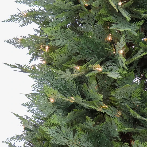 5' Prelit Artificial Cypress Tree Clear Lights - National Tree Company