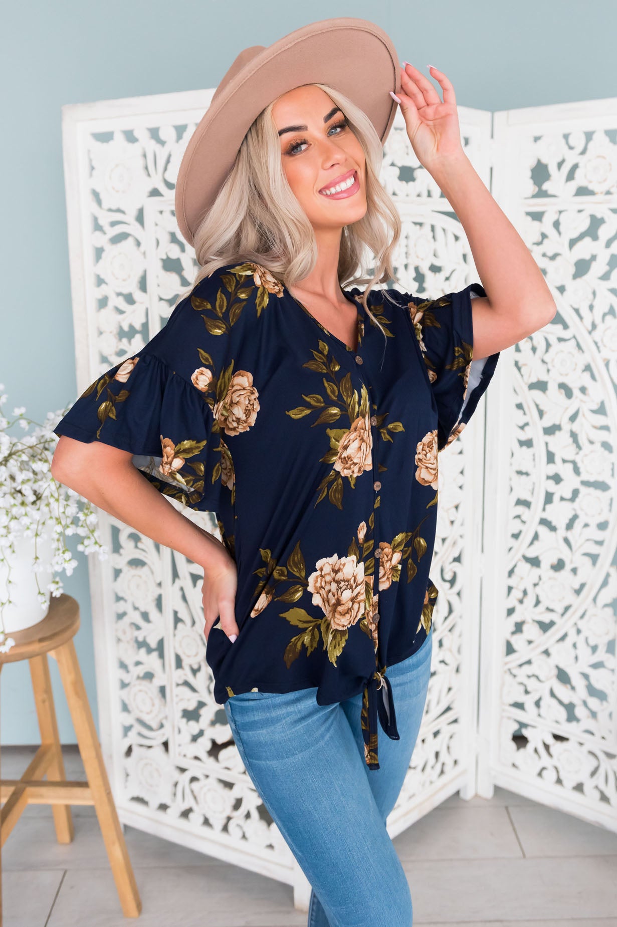 Floral Cutie Modest Top