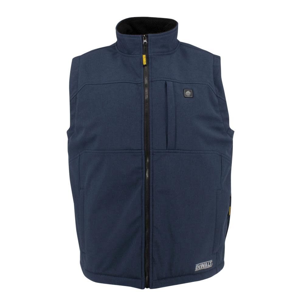 DEWALT Mens Heated Kit Soft Shell Vest with Sherpa Lining Navy 2X DCHV089D1-2X from DEWALT