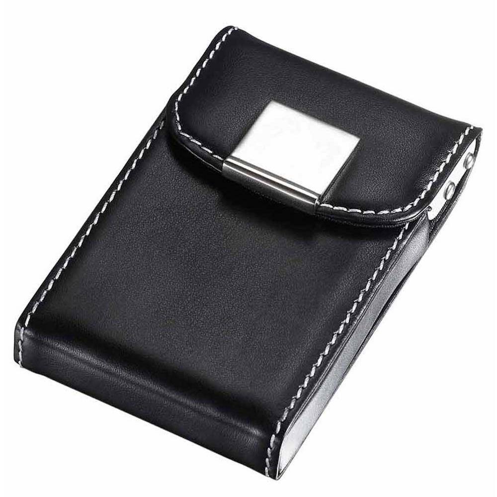 Visol Pristine Leatherette and Aluminum Business Card Case V608B