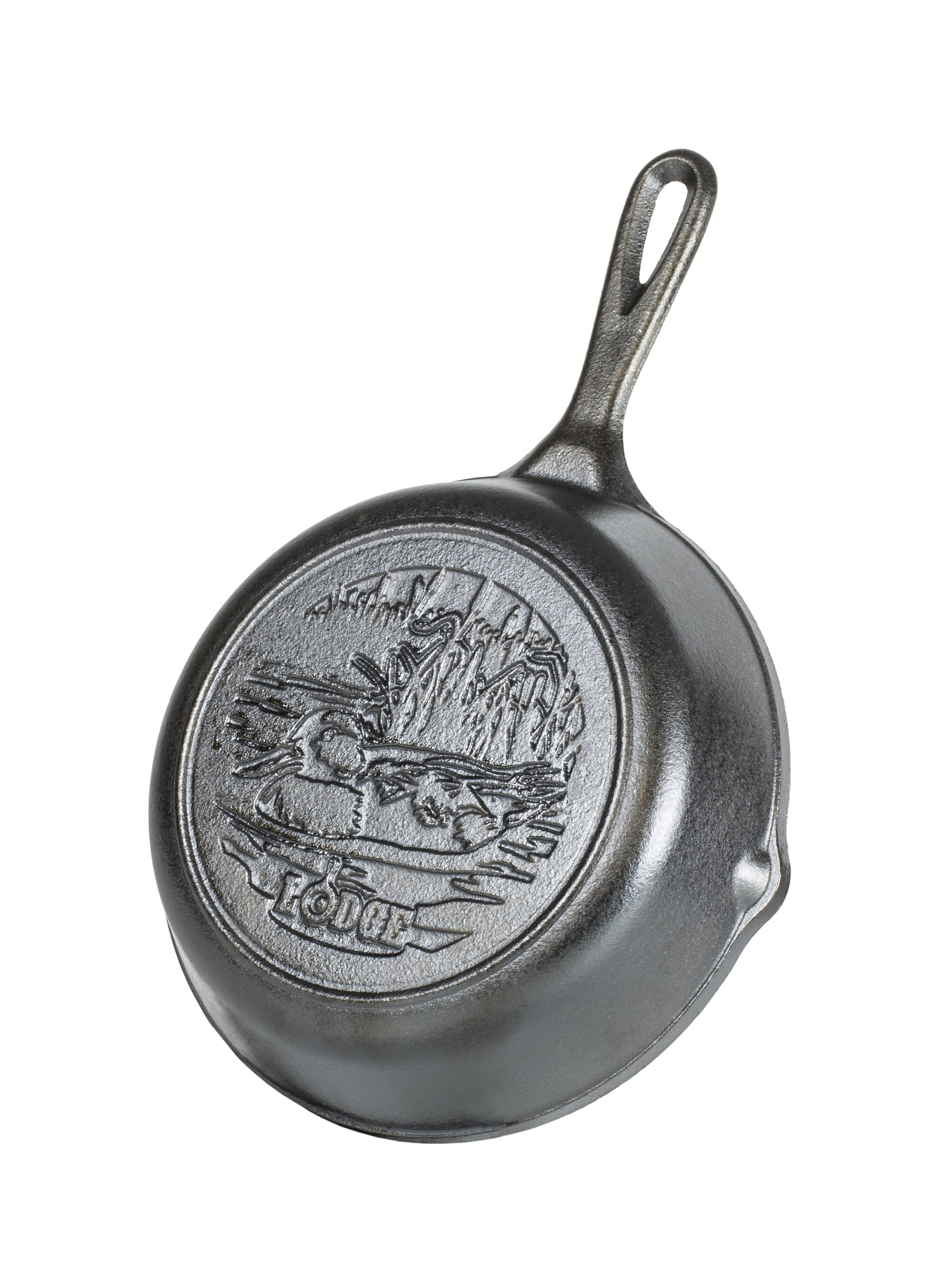 Lodge Cast Iron 8" Seasoned Duck Skillet, Wildlife Series