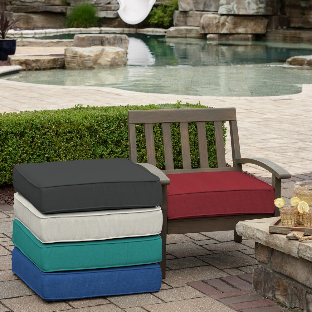 Arden Selections ProFoam 24 x 24 in Outdoor Deep Seat Bottom Cushion