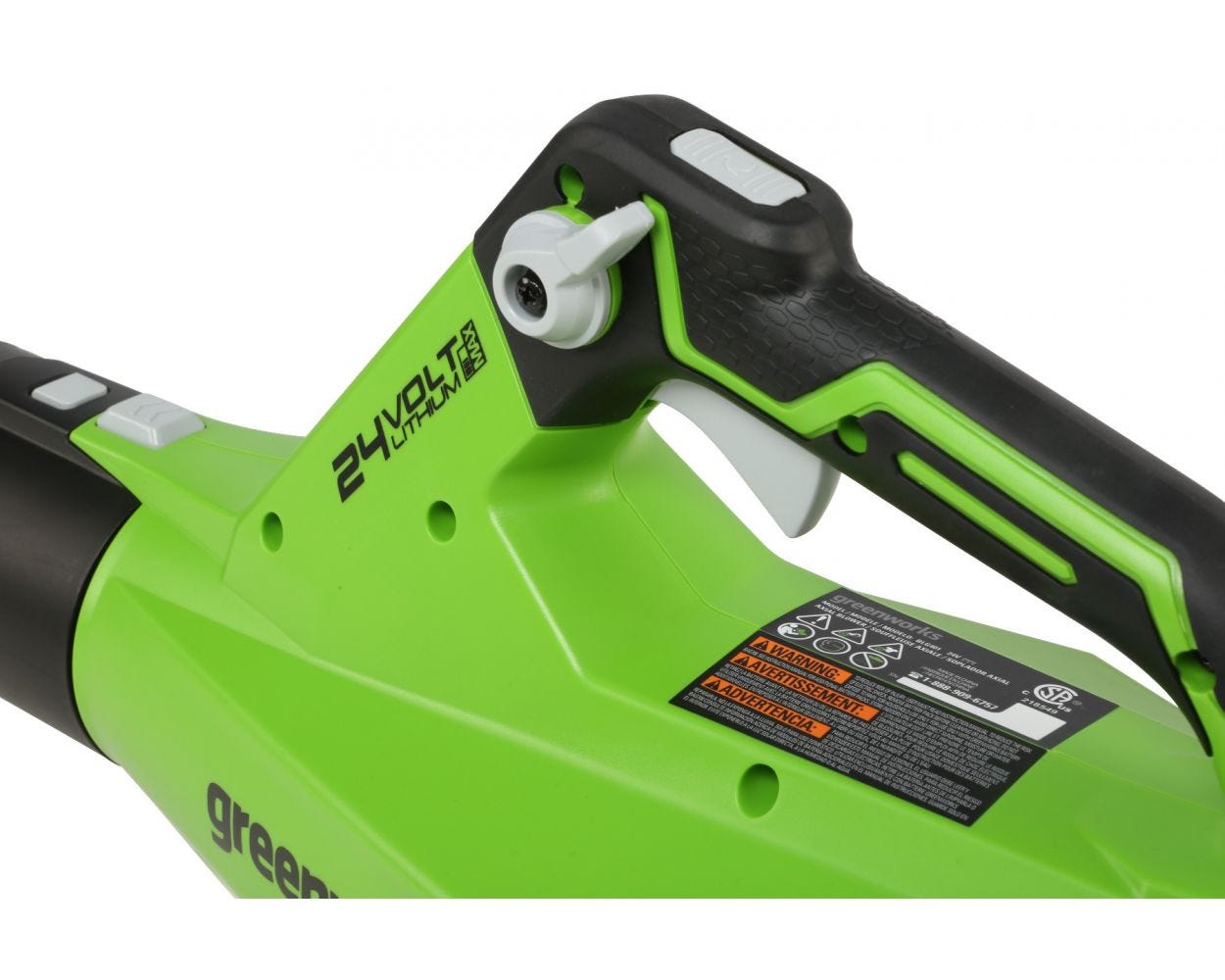 24V 450 CFM Leaf Blower， Battery  Charger | Greenworks Tools