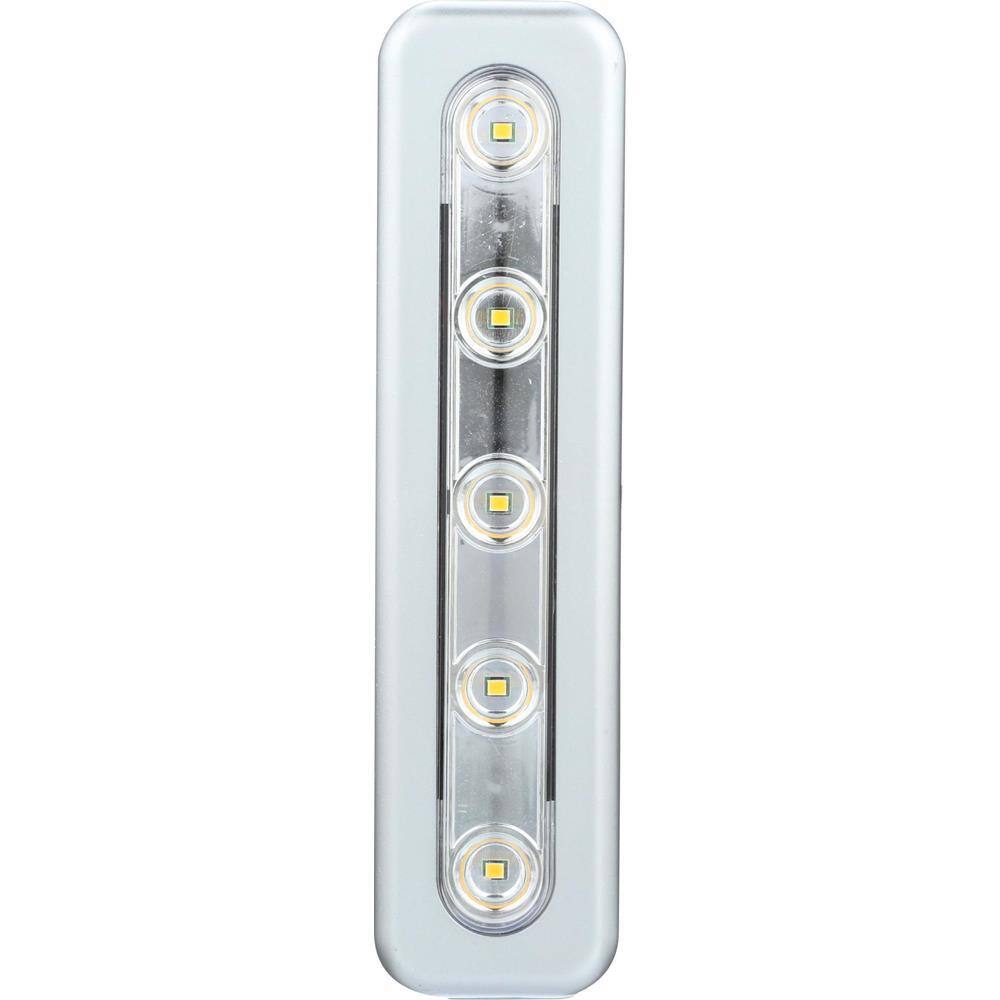 Hampton Bay Mini Task LED Silver Under Cabinet Light (2-Pack) 71187CC-T2