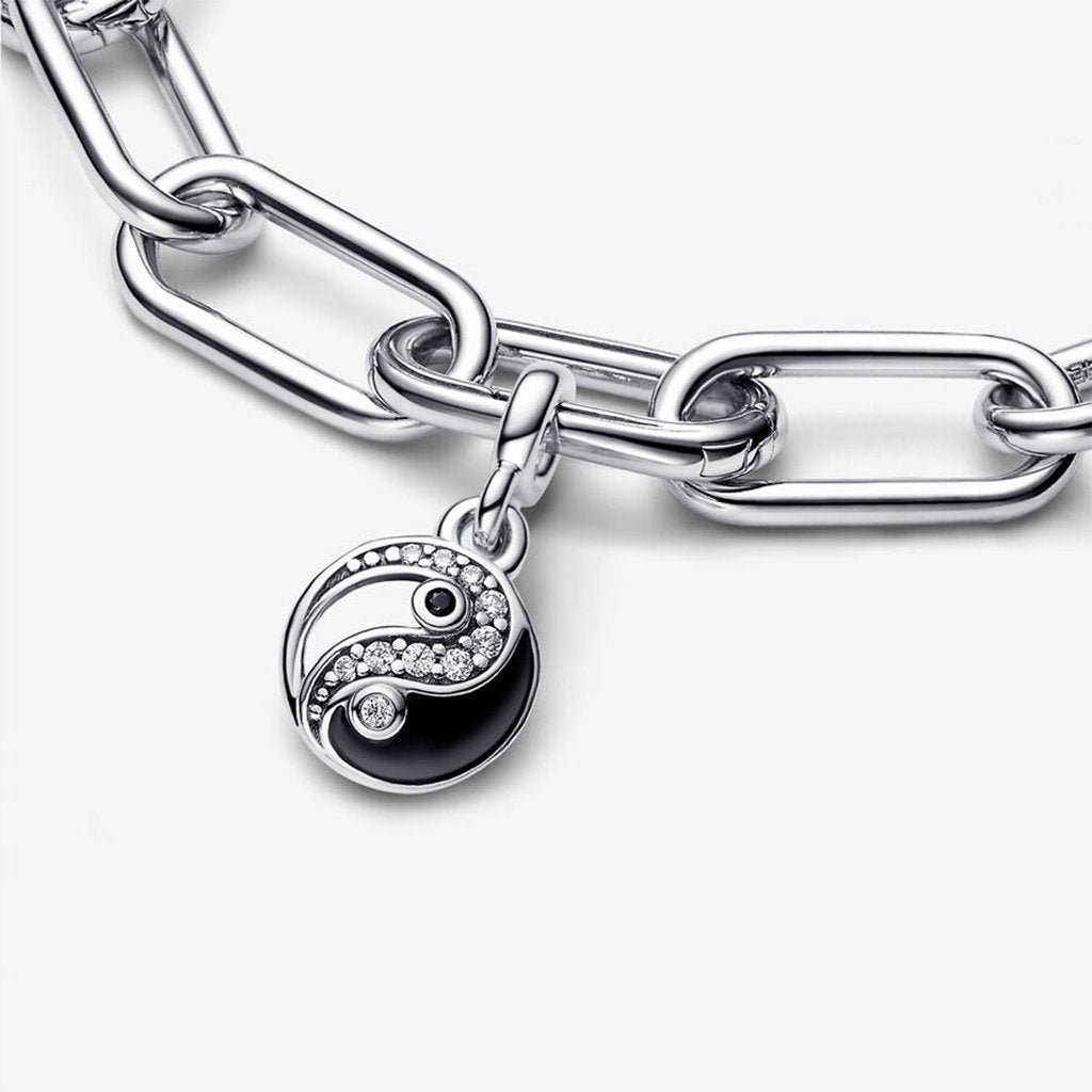 PANDORA  Pandora ME Sparkling Yin & Yang Mini Dangle in Silver