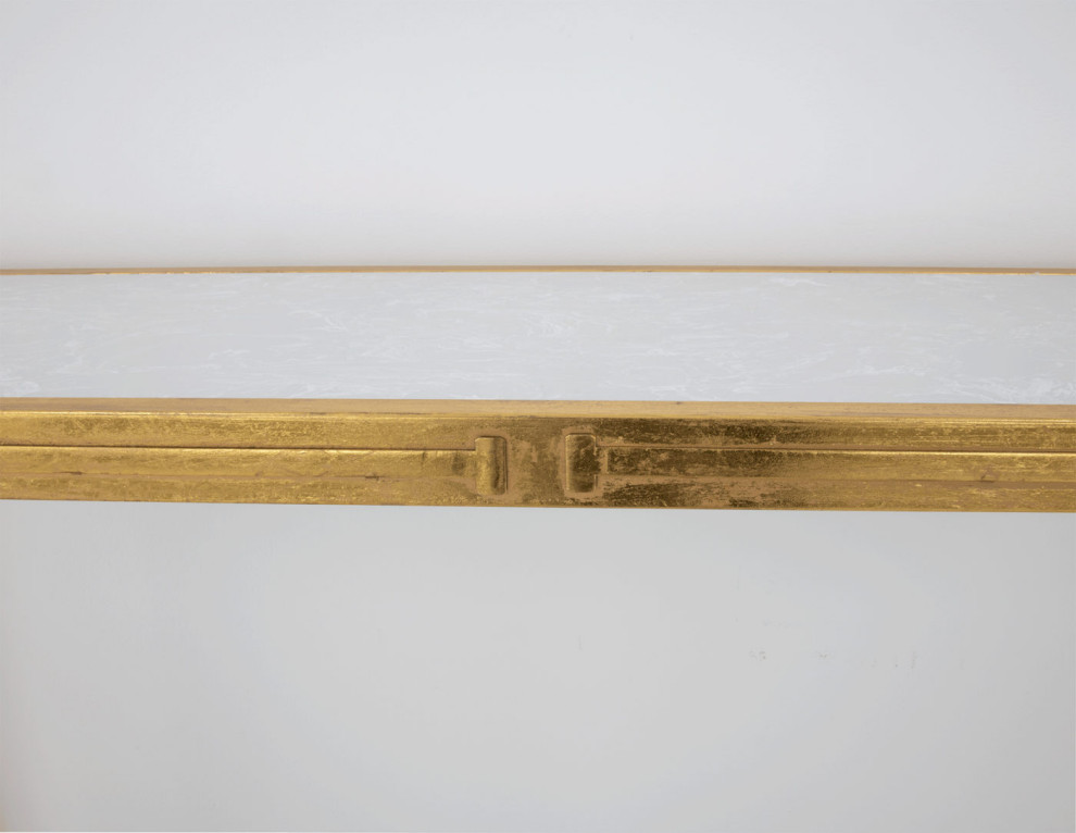 Takara Champagne  ampGold Console Table   Contemporary   Console Tables   by Rustic Home Furniture Deco  Houzz