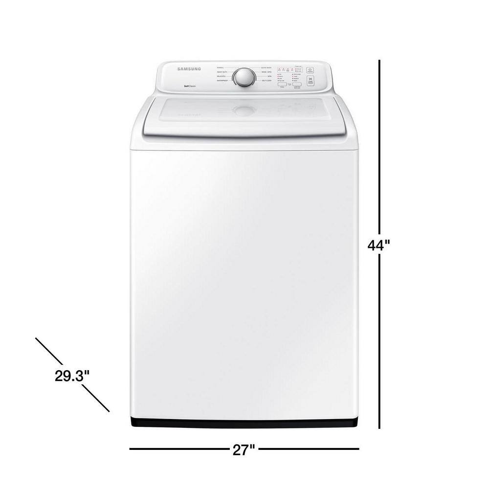  4 cu. ft. Top Load Washer with ActiveWave Agitator and Soft Close Lid in White WA40A3005AW