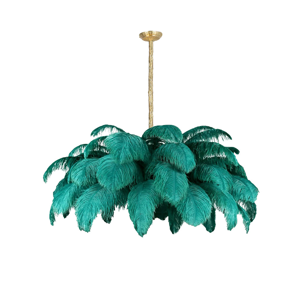 Ostrich Feather Chandelier