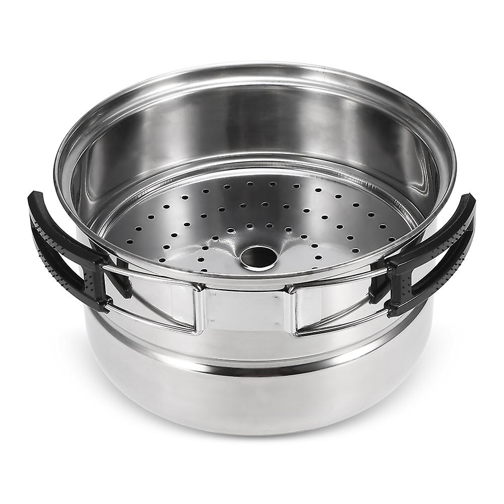 3pcs Camping Cookware Set Stainless Steel Pot Frying Pan Steaming Rack Outdoor Home Kitchen Cooking Set