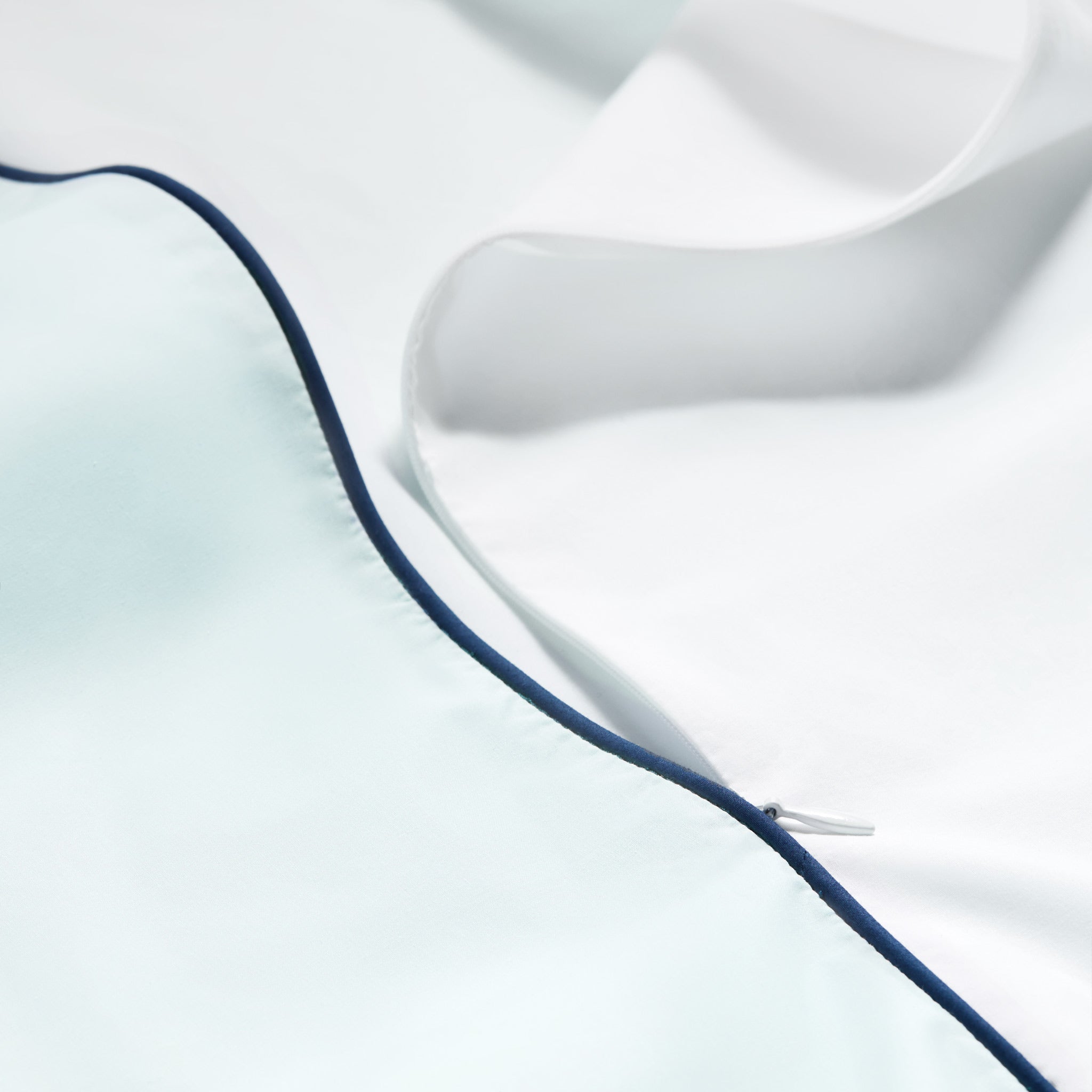 Piped Classic Percale Duvet Cover - Last Call