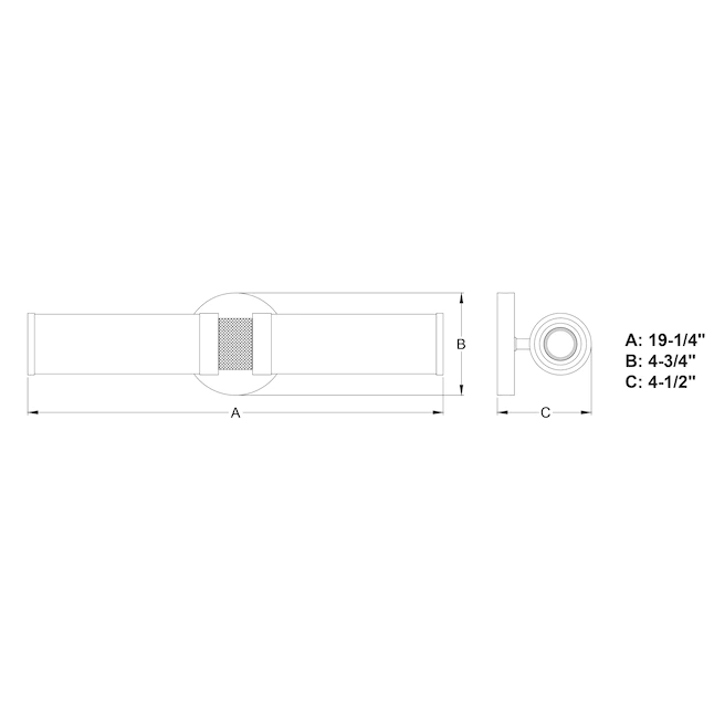 VAXCEL W0390 Levitt 19.25-in 2-Light Satin Brass Modern/Contemporary Vanity Light Bar