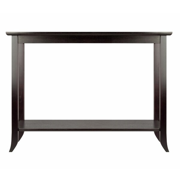 Genoa Rectangular Console Table， Espresso - 40 x 16.34 x 29.92 inches