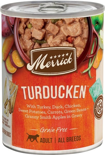 Merrick Grain-Free Turducken Recipe Canned Dog Food