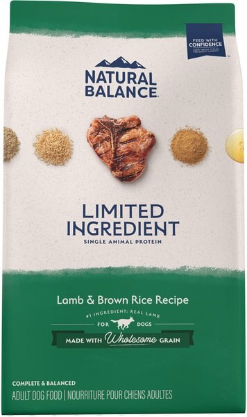 Natural Balance Limited Ingredient Lamb and Brown Rice Recipe Dry Dog Food