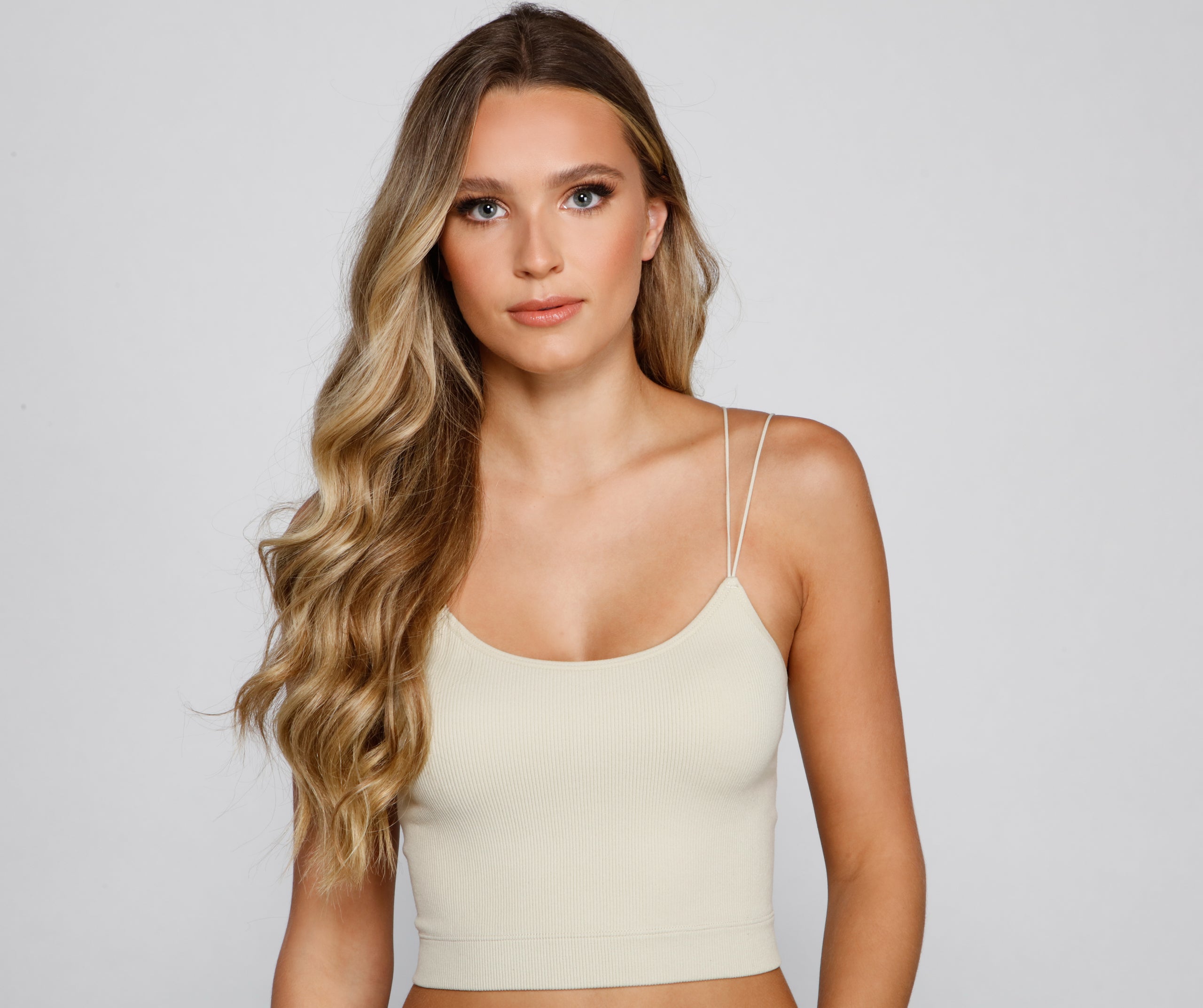 Lace-Back Long Line Bralette