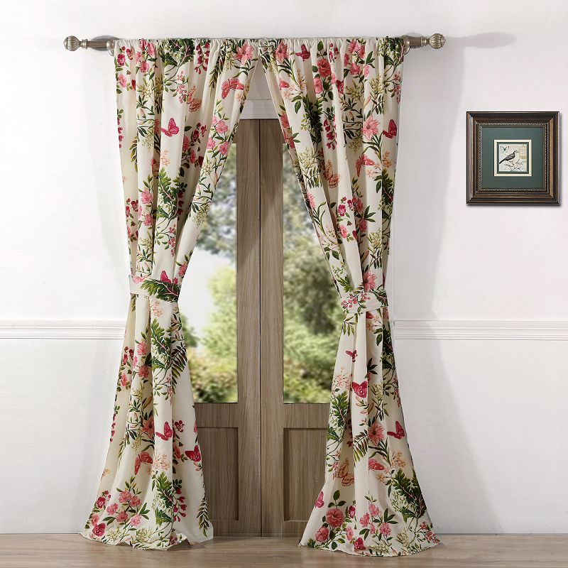 Greenland Home Butterflies Window Curtain Set