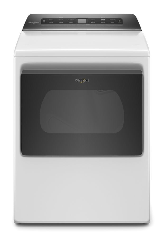 Whirlpool WED5100HW 7.4 Cu. Ft. Top Load Electric Dryer With Intuitive Controls