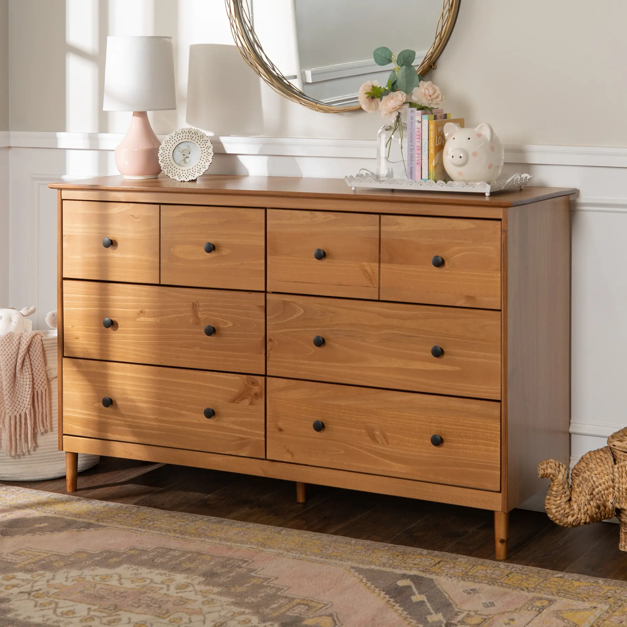 Spencer Classic Caramel Dresser - Walker Edison