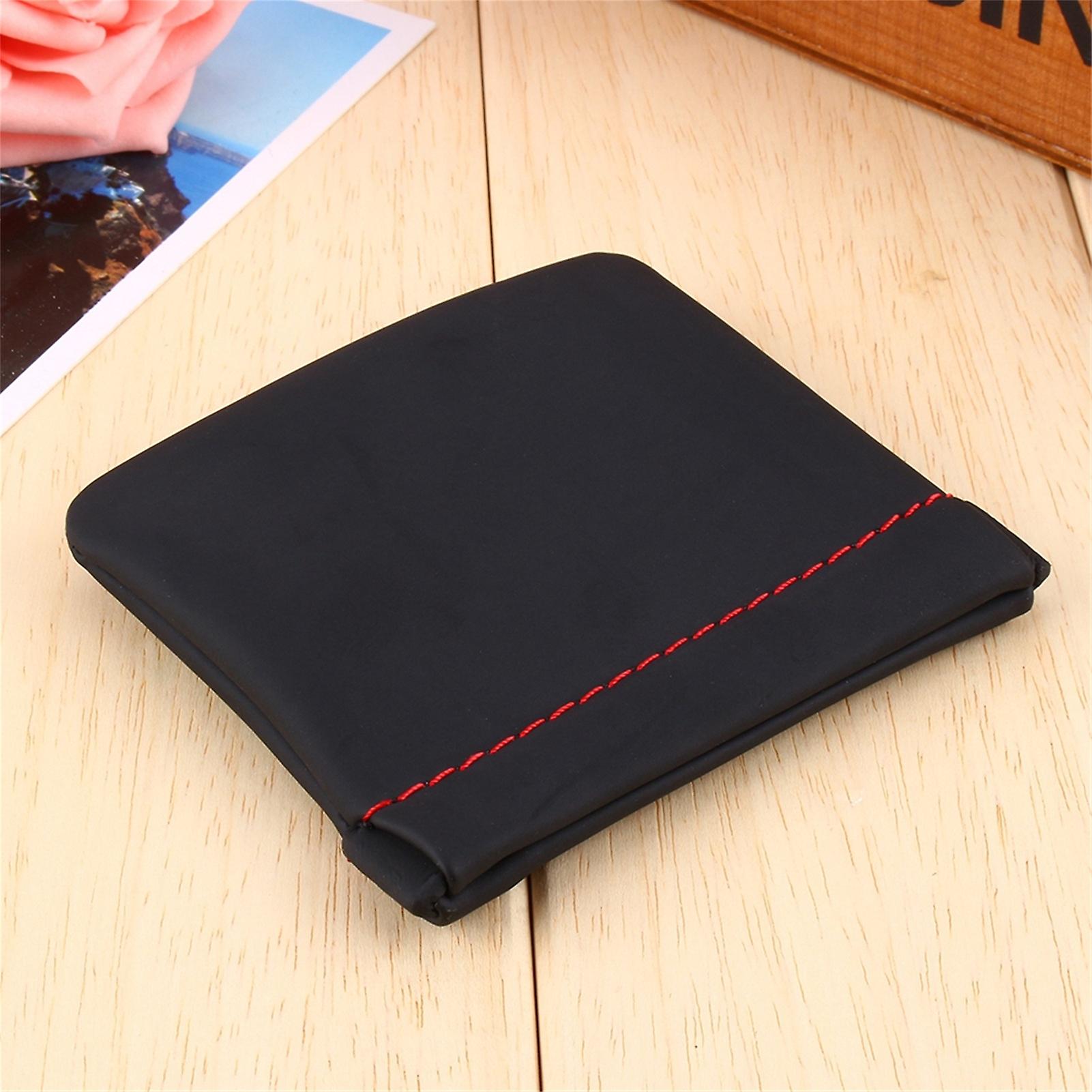 Black Pu Leather Replacement Carrying Pouch Case Bag For Earphone Headphone New